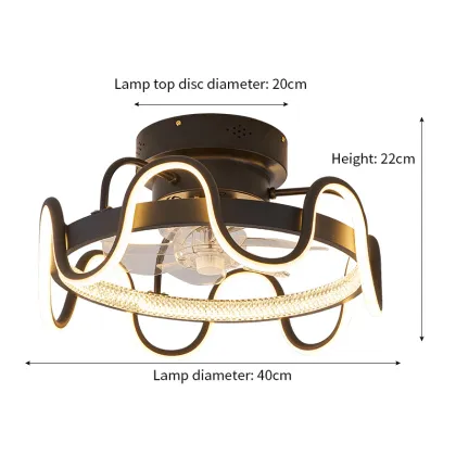 Modern Art Restaurant Ceiling: Customized Great Wall Chandelier with Fan