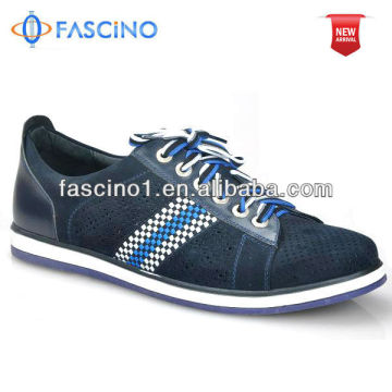 New casual black leather sports shoes