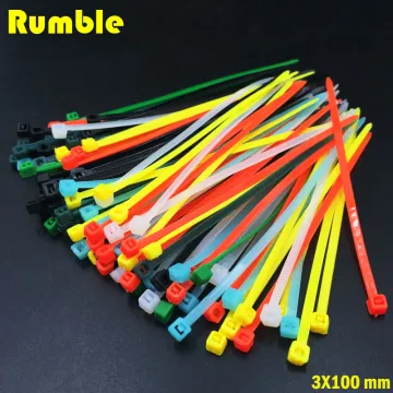 3X100MM Self-Locking Plastic Nylon Wire Cable Zip Ties 100pcs Mix Color Cable Tie Fasten Loop Cable High Quality Multiple Color