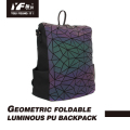 Seyahat katlanabilir su geçirmez geometrik ışıklı sırt çantası