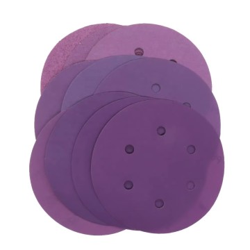 6 Inch 150mm 6-Hole Purple Hook and Loop Sanding Disc