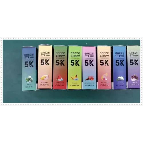 15ml 최고의 디자인 5000 퍼프 vape breze stiik