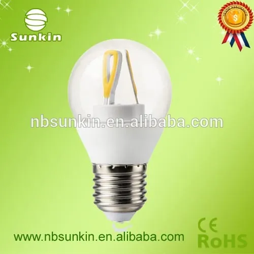 New design 360 degree beam angle 6W e14 G45 led bulb with 2years warranty