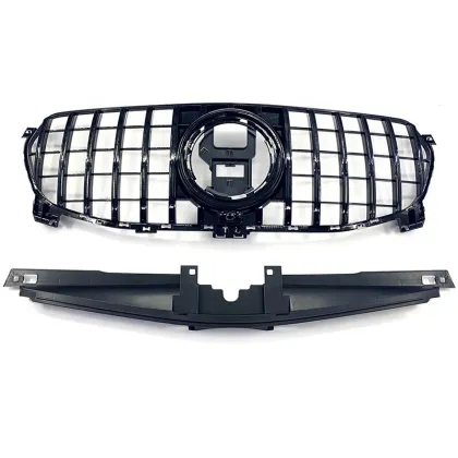 Black GT Model Car Grille for Mercedes Benz W167 GLE Class 2020-2022
