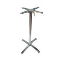 Good quality table base D680x1080MM Casting aluminum Polish high and low folding Bar table base
