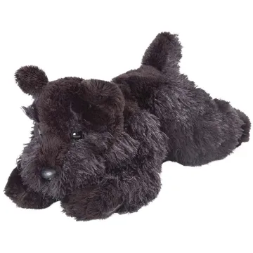 black dog plush toys, plush toy dog black