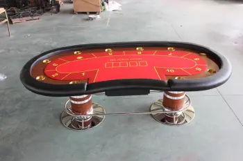 pedstal legs poker table