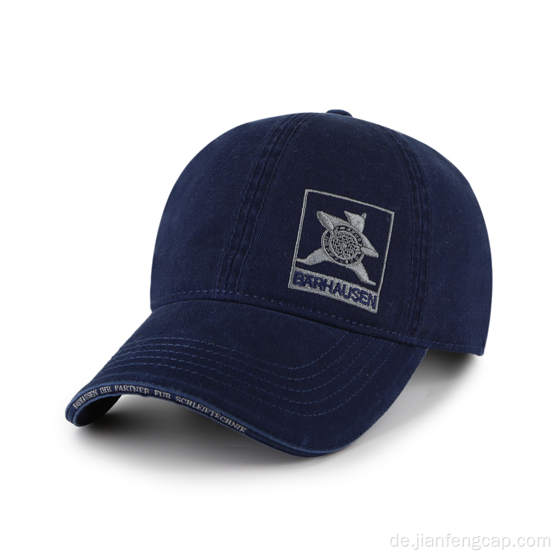 Baumwoll-Twill gewebtes Etikett Sandwich Washed Dad Hat