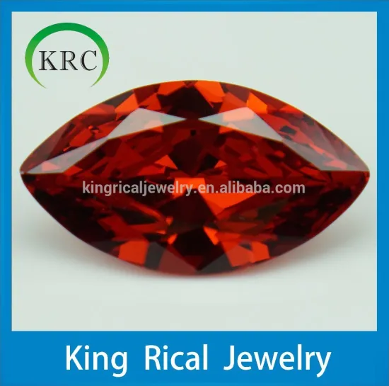 Factory direct loose gemstone gamet marquise cut cubic zirconia/CZ stone