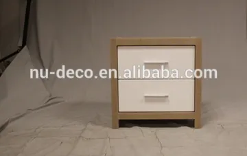Wooden bedside table