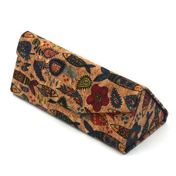 Eco-Friendly Recyclable Cork and Wooden Folding Eyewear Cases