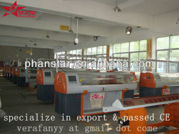 automatic flat knitting machine with comb device