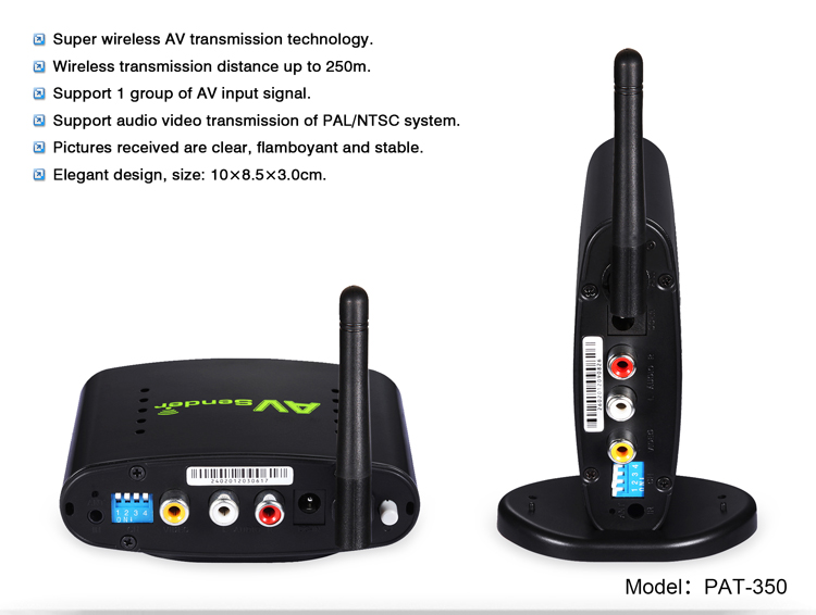 PAT350-B2EN-750R-2.4G AV Sender