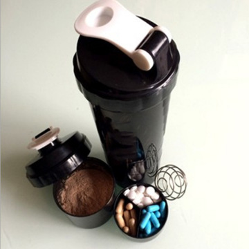 500ml BPA Free PP Plastic Protein Powder Joyshaker Shaker Bottle with Container