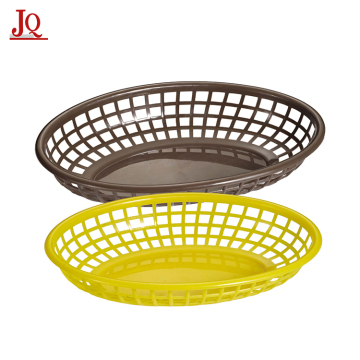 Plastic Oval Fast Food Baskets for Restaurants and Parties