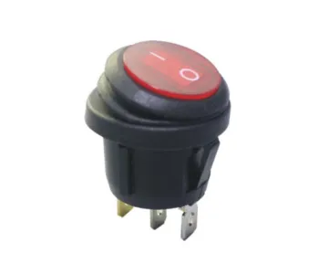 FBWPS-2828 Single Pole WaterProof Round Rocker Switch