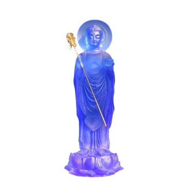Customized Tibetan Crystal Liuli Medicine Buddha Statue