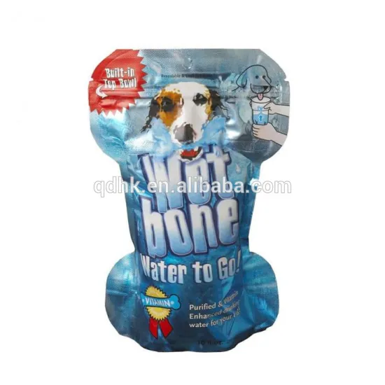 recycle pet dog food bag with resealable zipper dog fooding bag