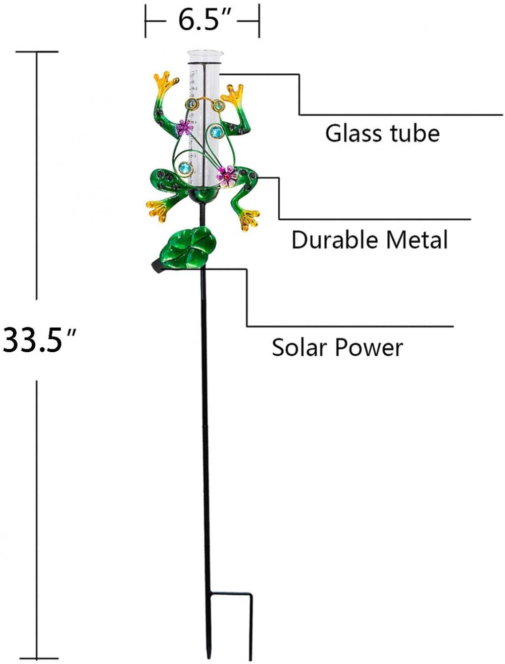 Solar angetriebener Regenmesser im Freien