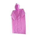 PEVA rain poncho recycle raincoat with buttons