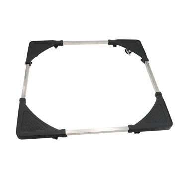 Glosok Universal Washing Machine Parts: Black Wheels & Adjustable Stand