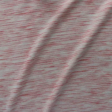 Free Sample Breathable 85%Polyester 15%Rayon Yarn Dyed Knitted Fabric Single Jersey Fabric for Sportswear/ T-shirts