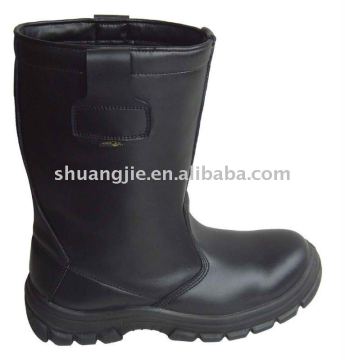 leather pu sole safety shoes 9718