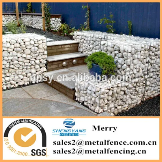 1mX1mX1m Galfan galvanized Zn welded stone gabion basket flexible wild roof gabion bench and gabion steps