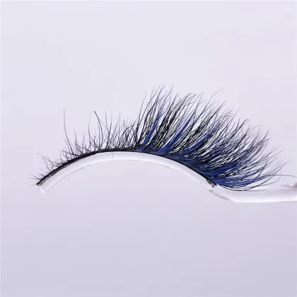 colored cat eye lashes blue cat eyelash extension