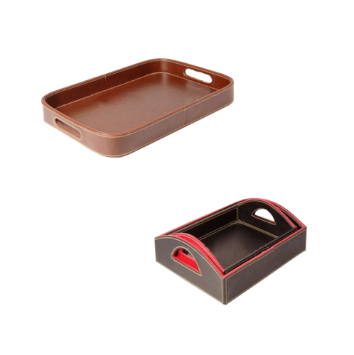 Leather Tray, Bathroom Tray, Amenity Tray (PB039)