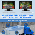 10.1 inch 4 channel vehicle monitor system with 2.5D touch/IR Night Vision/Mirror image/Loop Record