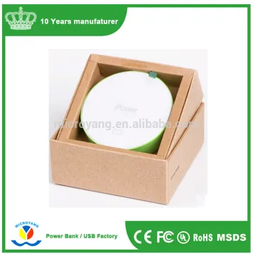 ipower mini-polymer power bank round power bank made in china 7800 mAh