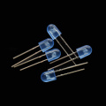 Blue 5mm Oval with Domed Top LED Lamps