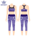 Cropped Trousers Yoga vest cheerleading uniforms