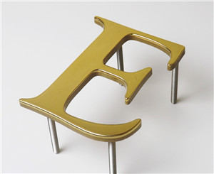 Brass letters