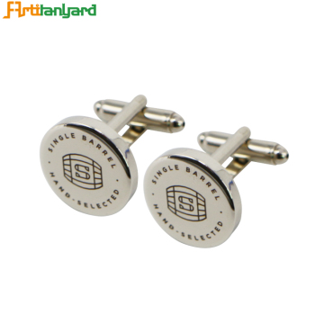 Nickel Cufflinks For Men With Synthetic Enamel