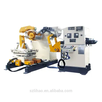 Steel uncoiler Cum automatic level machine Cum servo roll feeder 3i n 1 machine
