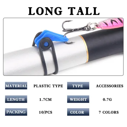 Fishing Rod Accessory 10pcs/bag Easy Hook Keeper Bait Lure