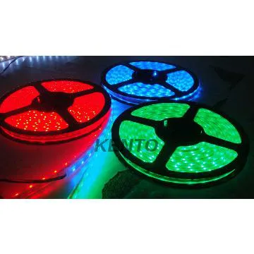 12V RGB Christmas string lights outside