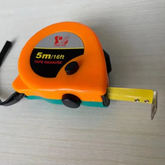 ABS shell steel tape with three brake buttons