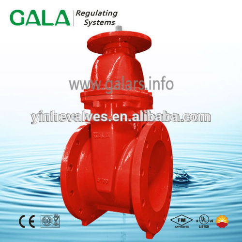 Cast Iron FF Flanged Gate Valve UL/FM