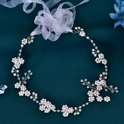 Handmade Pearl Belts for Women - Crystal Wedding Dress Sash Belt Bridal Accessories