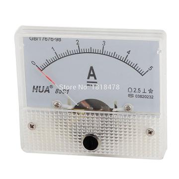 85C1-5A Analog Current Panel Meter DC 0-5A 1A 2A 3A 5A 10A 15A 20A Ammeter Ampere Tester Gauge 64*56mm