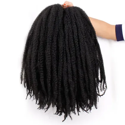 Aisi Beauty Wholesale Synthetic Soft Afro Kinky Marly Braiding Hair Extensions Crochet Hairpiece Synthetic Braiding Hair