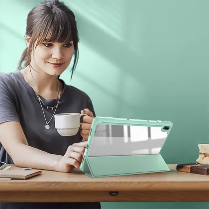 Transparent Hard Shell Flip Case Back Cover for Lenovo Tab M10 Plus 10.6 Gen3