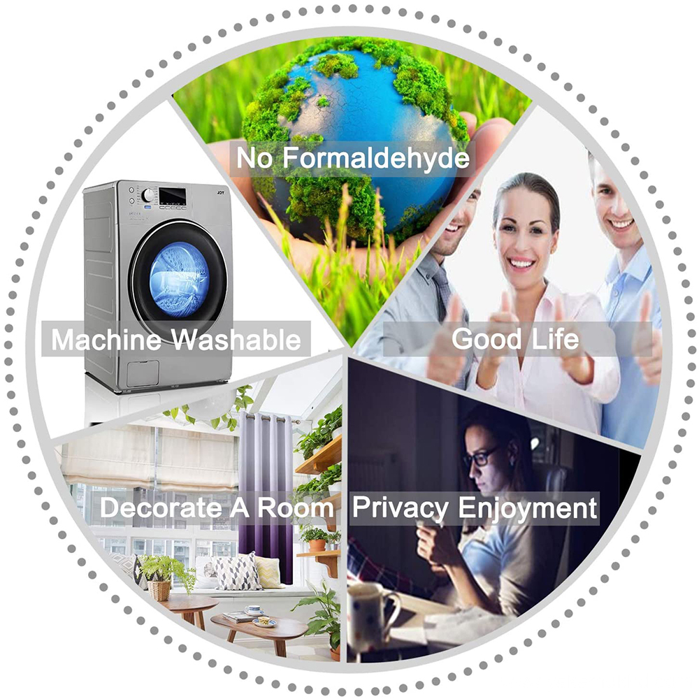 Grey Ombre Curtains with Grommet