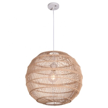 Handmade Rattan Pendant Lights for Indoor Decor - E27 Lamp Holder