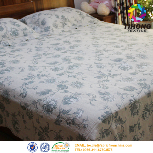Tela de algodón impreso personalizado para ropa de cama