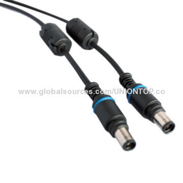 New design male 8.0mm DC cable with UL/RoHS marks