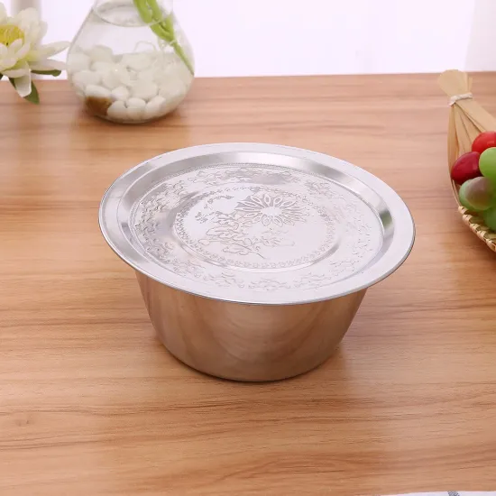 Top Quality Flower Design Stainless Steel Washing Finger Bowl